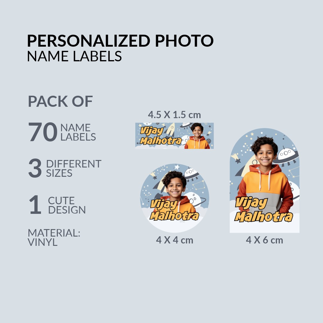 Customized Naming Slip with Kid’s Photo